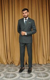 Charcoal Grey Double Breasted Suit