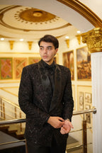 Imperial Noir Hand-Embellished Tuxedo Suit
