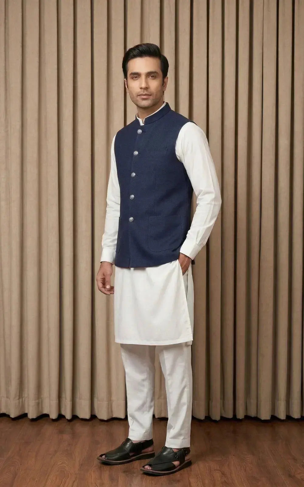 Deep Midnight Navy Waistcoat Last Option