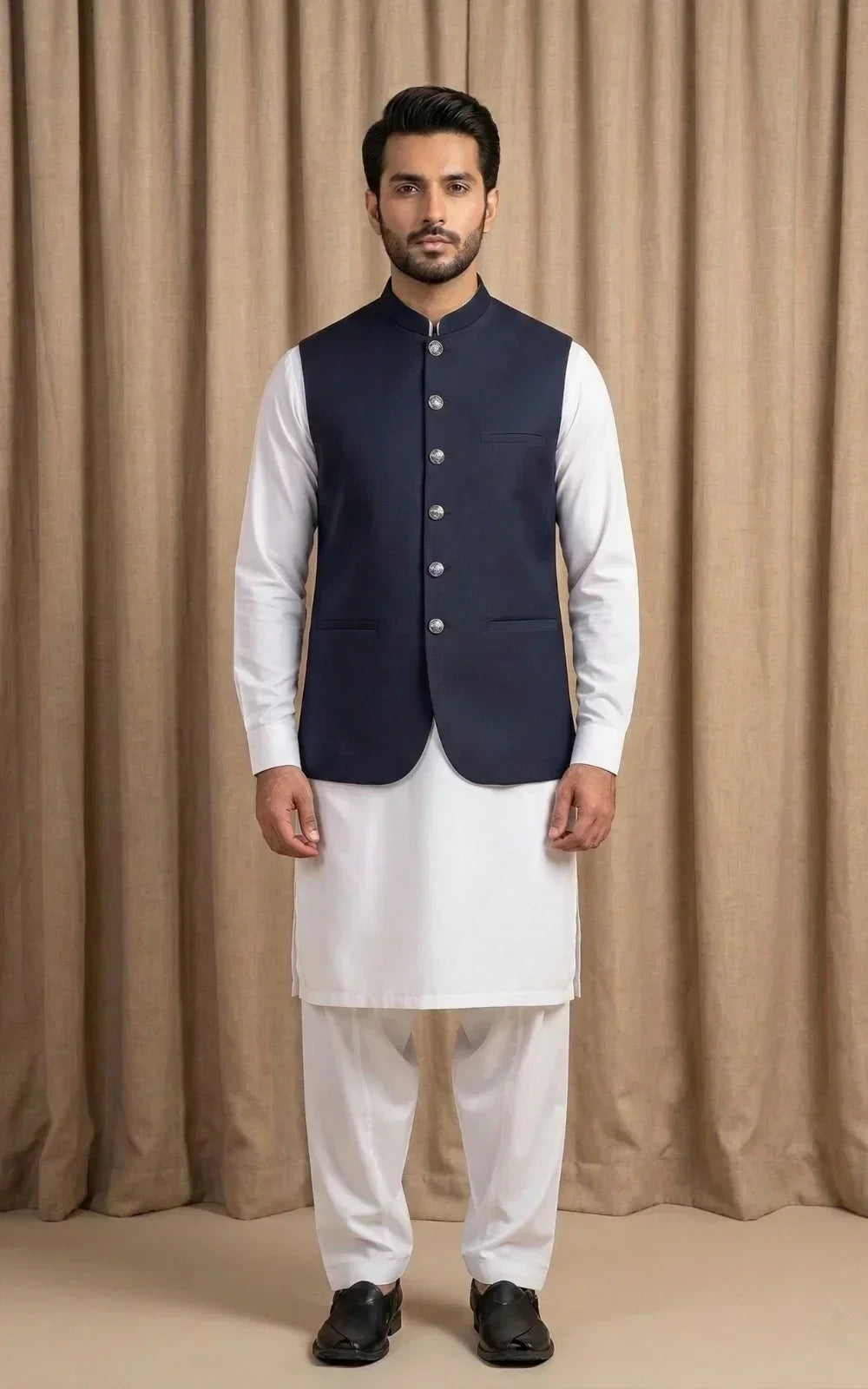Deep Midnight Navy Waistcoat
