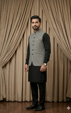 Glen Plaid Check Waistcoat