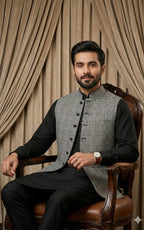 Glen Plaid Check Waistcoat