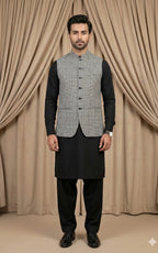 Glen Plaid Check Waistcoat