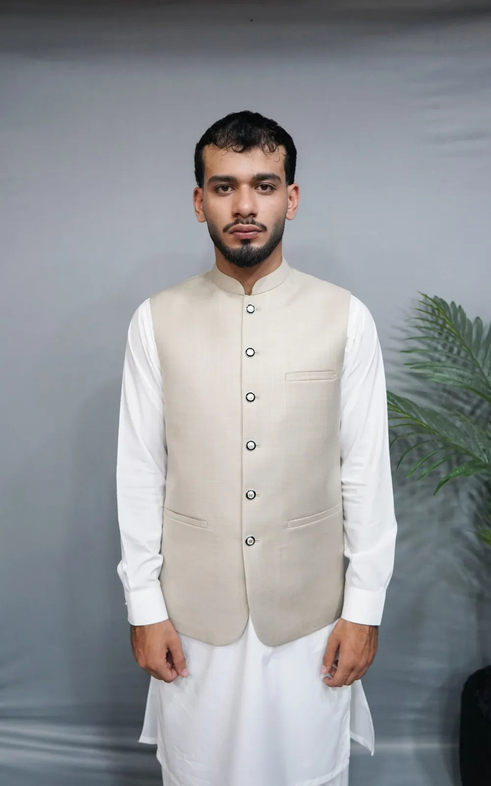 Beige Waistcoat