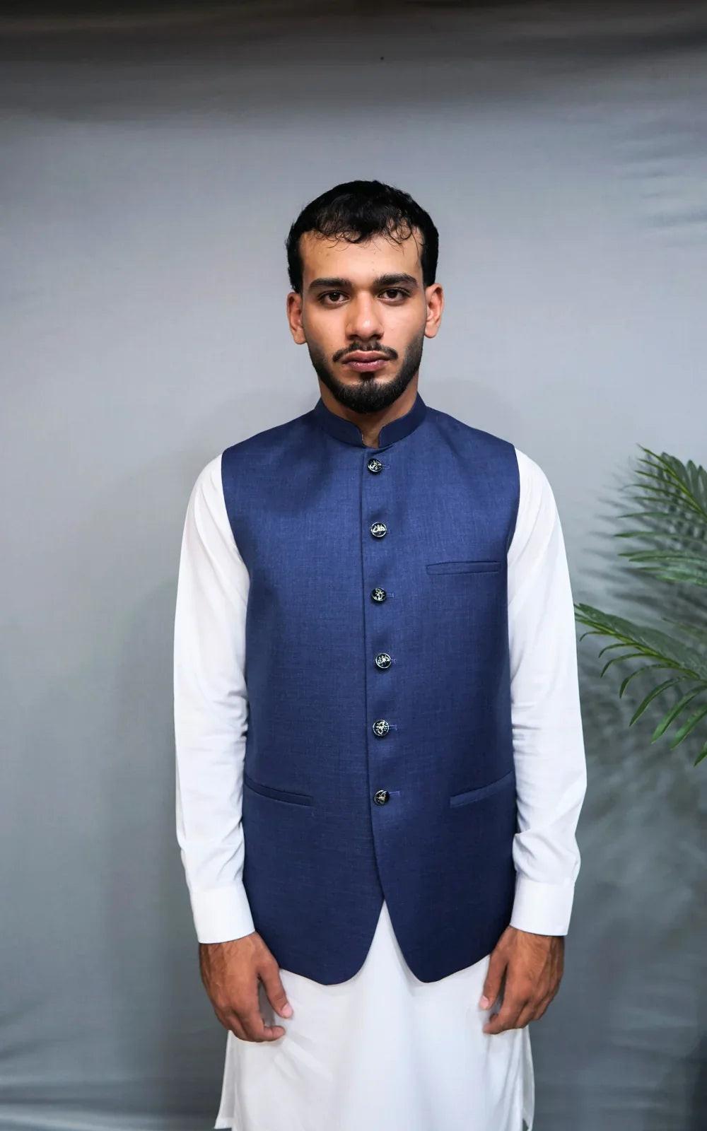 Royal Blue Suiting Waistcoat