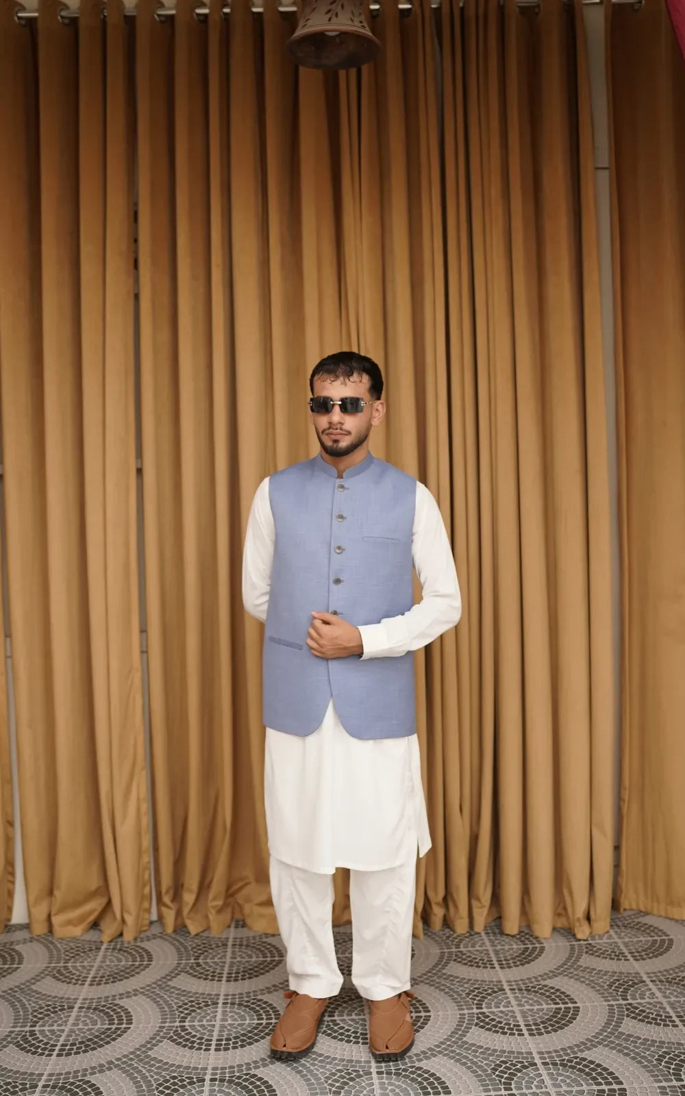 Sky Blue Waistcoat