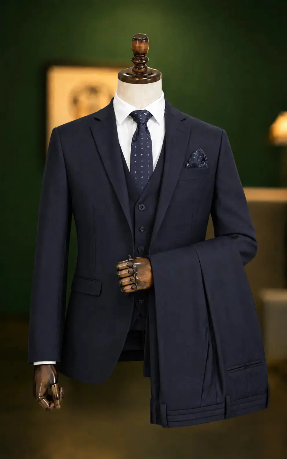 Navy Blue Three Piece Suit Last Option