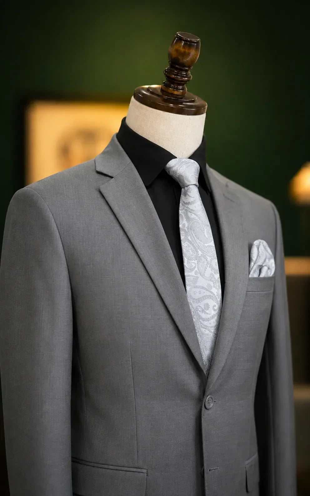 Self Matte Grey 2-Piece Suit