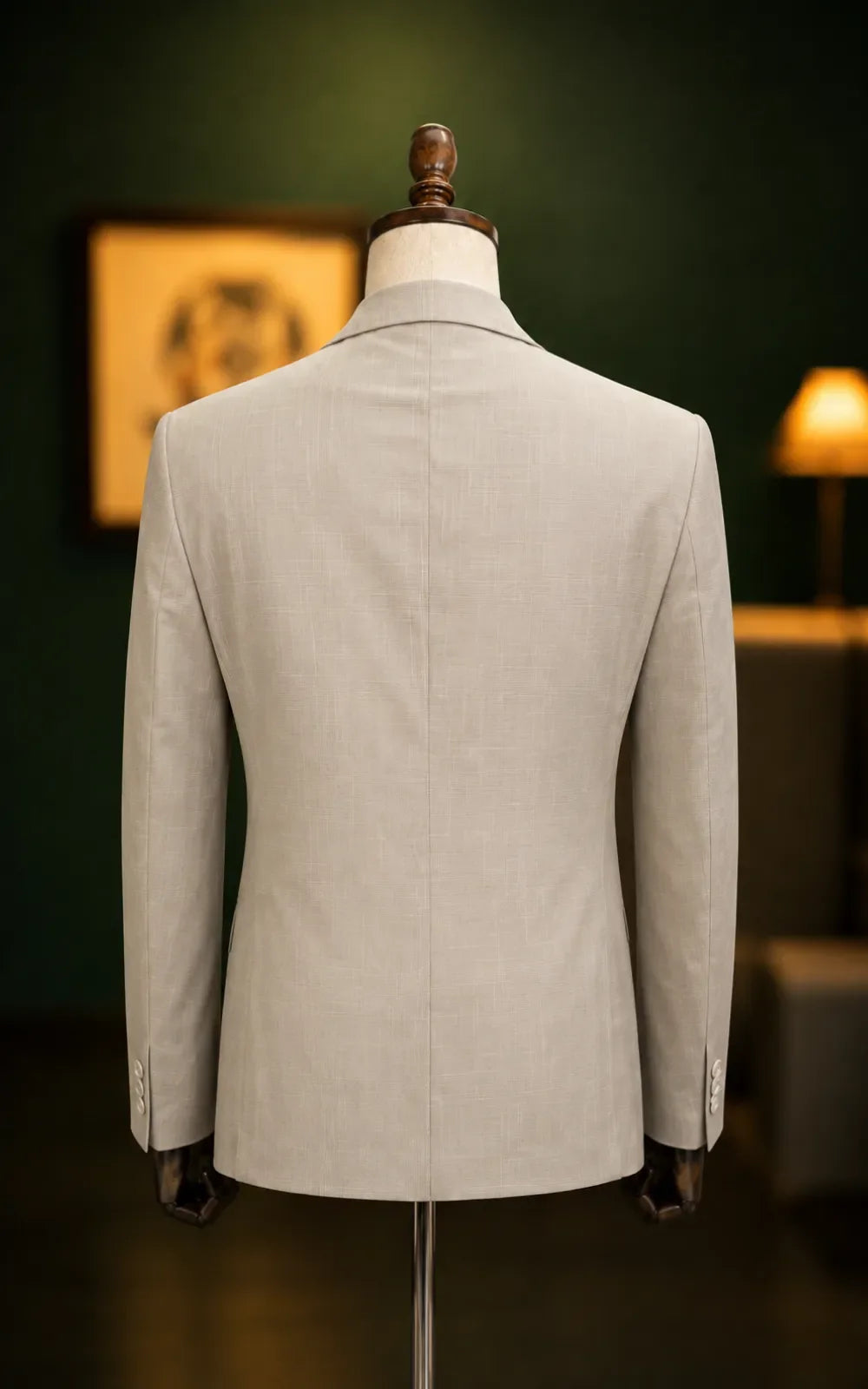 Off White Textured 2-Piece Suit