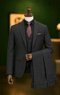 Jet Black Three Piece Suit Last Option