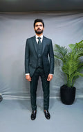 Emerald Sovereign Three-Piece Formal Suit for Men