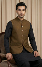 Camel Brown Waistcoat