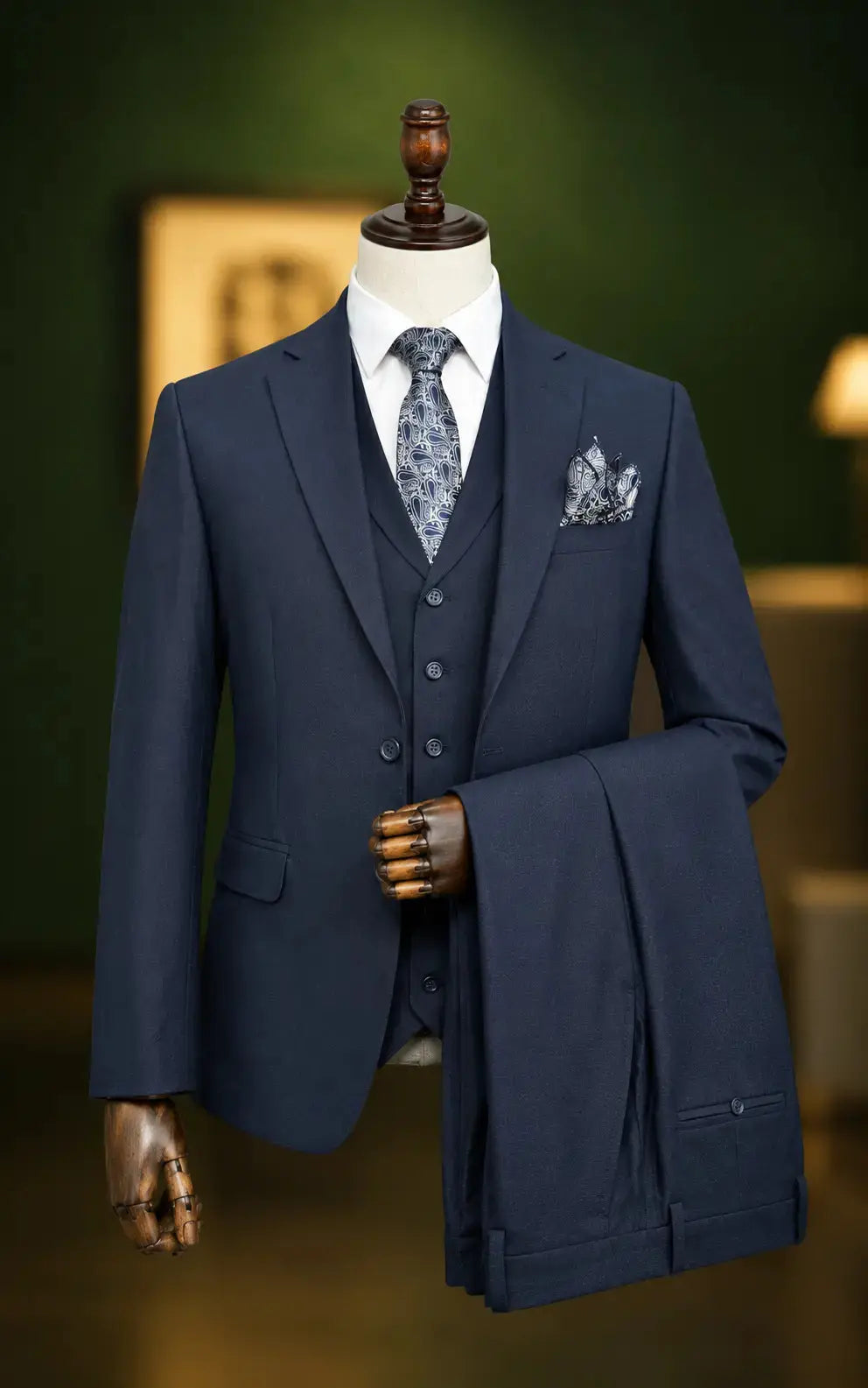 Navy Blue 3-Piece Suit Last Option