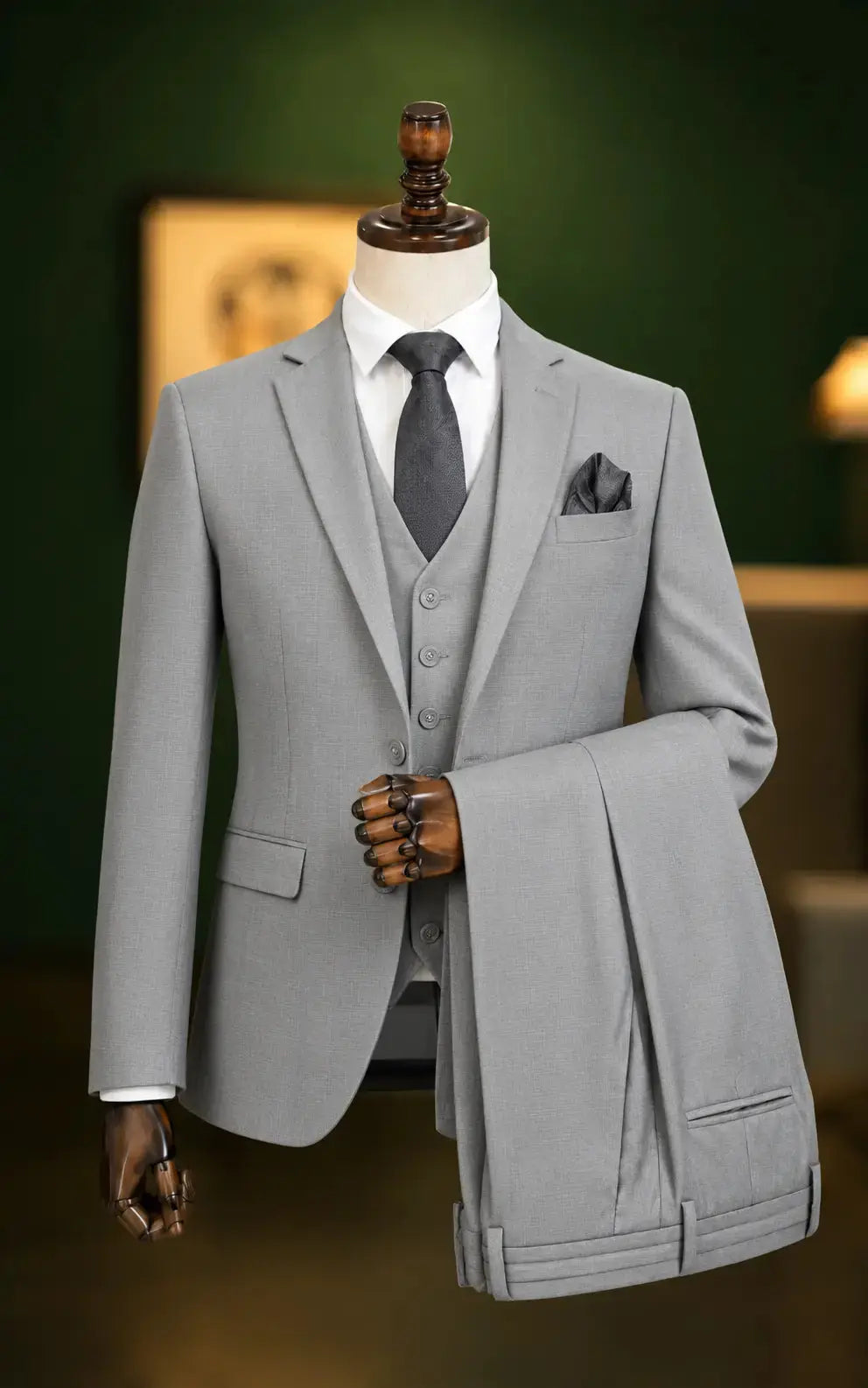 Light Grey Three Piece Suit Last Option