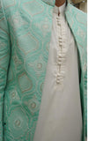 Silk Embroidered Open Coat