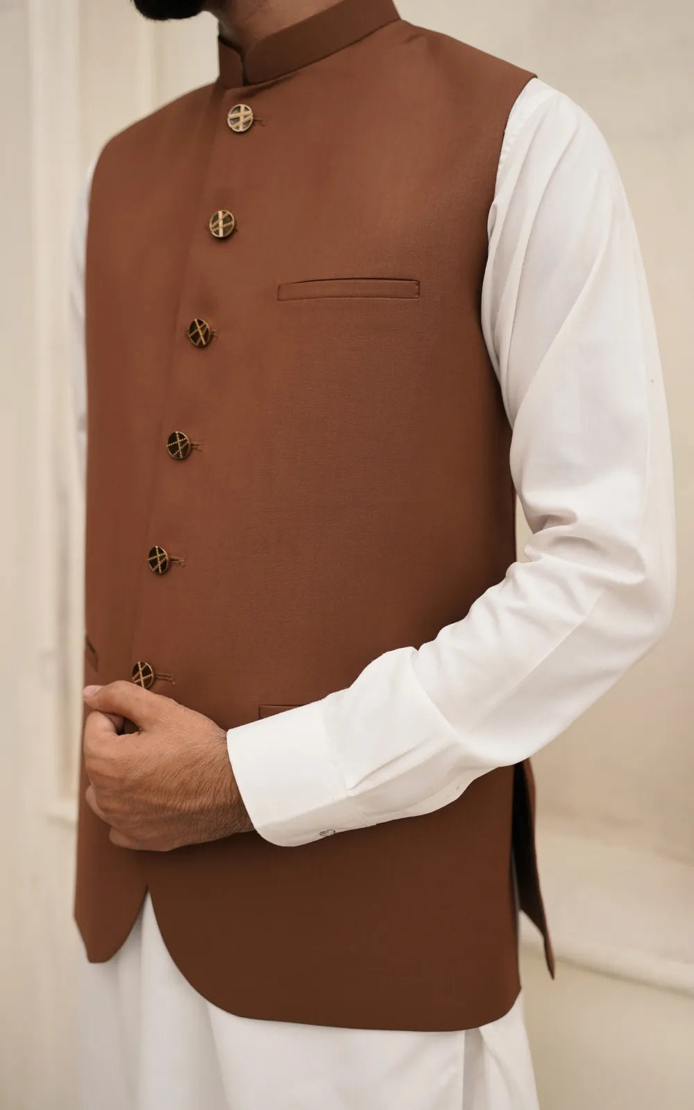 Coffee Brown Waistcoat