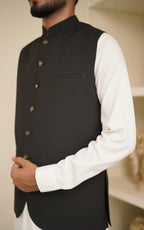 Matte Black Waistcoat
