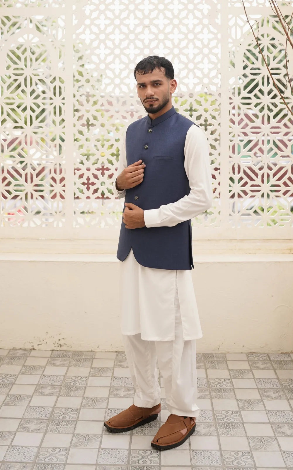 Slate Blue Waistcoat