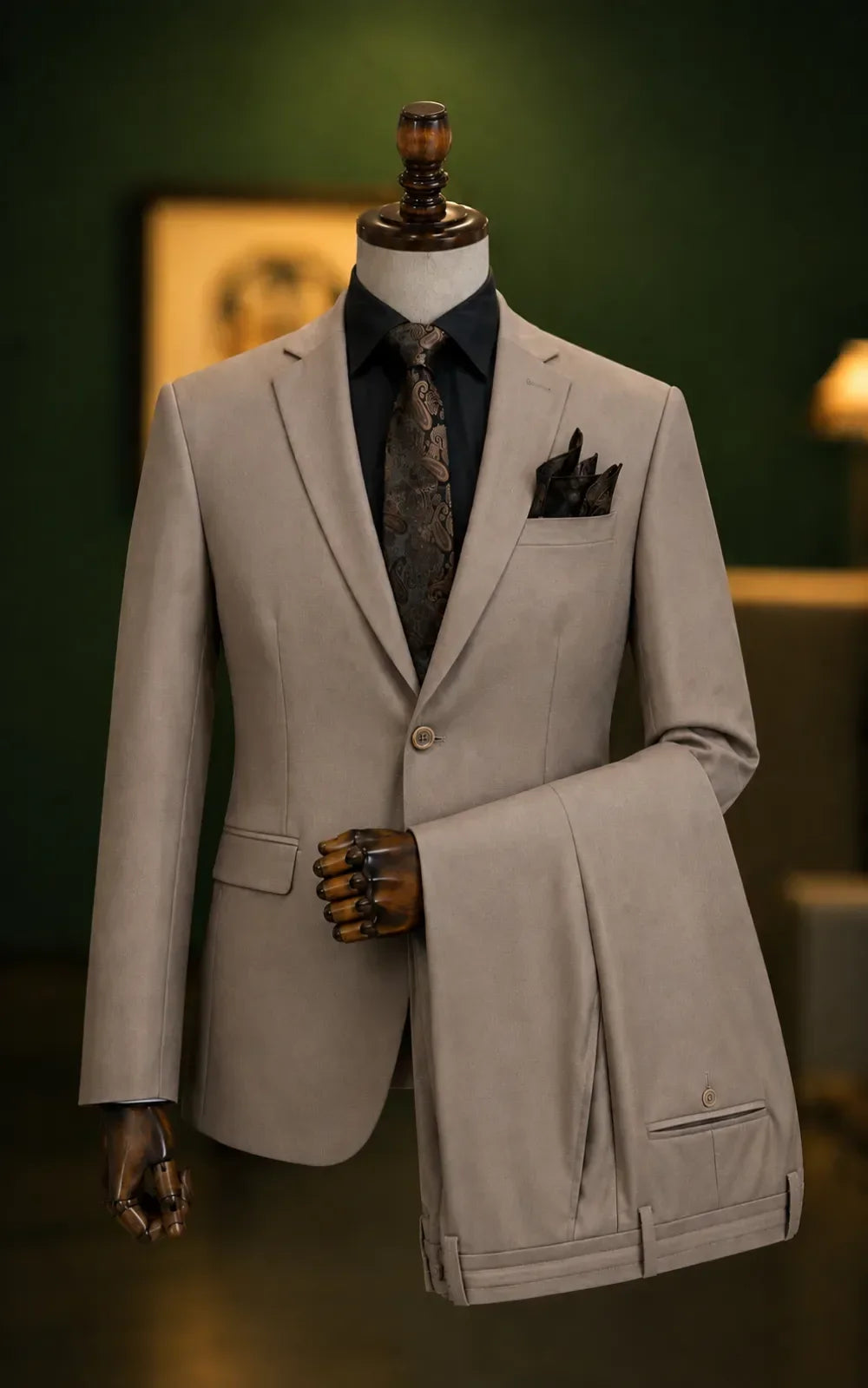 Light Brown 2-Piece Suit