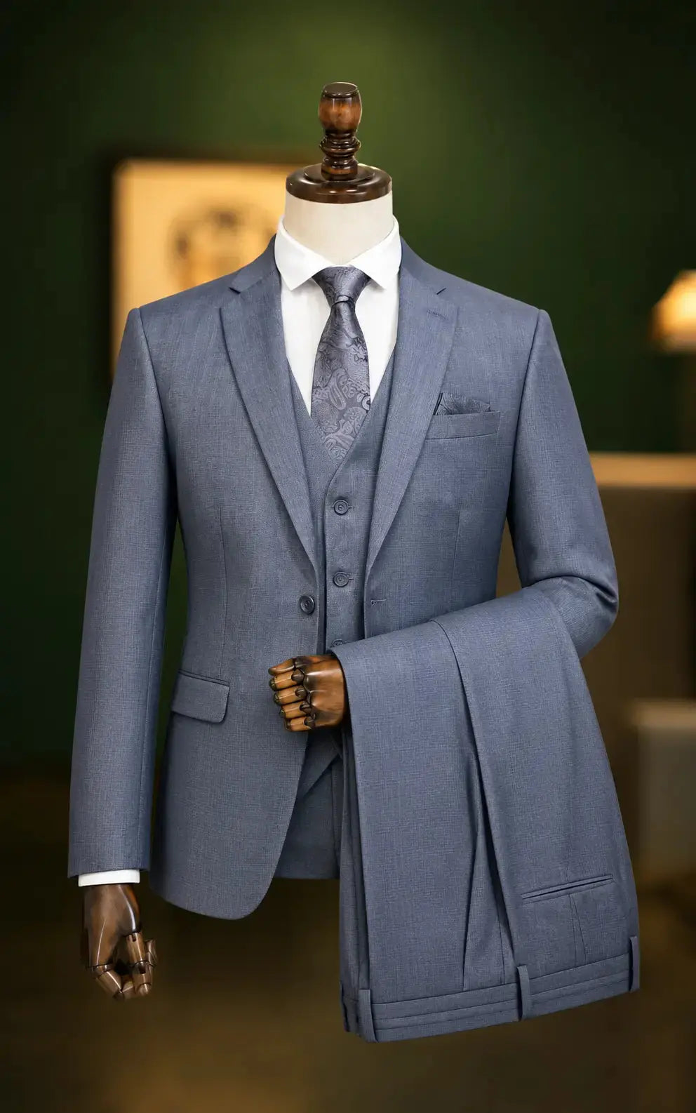 Cool Grey Three Piece Suit Last Option