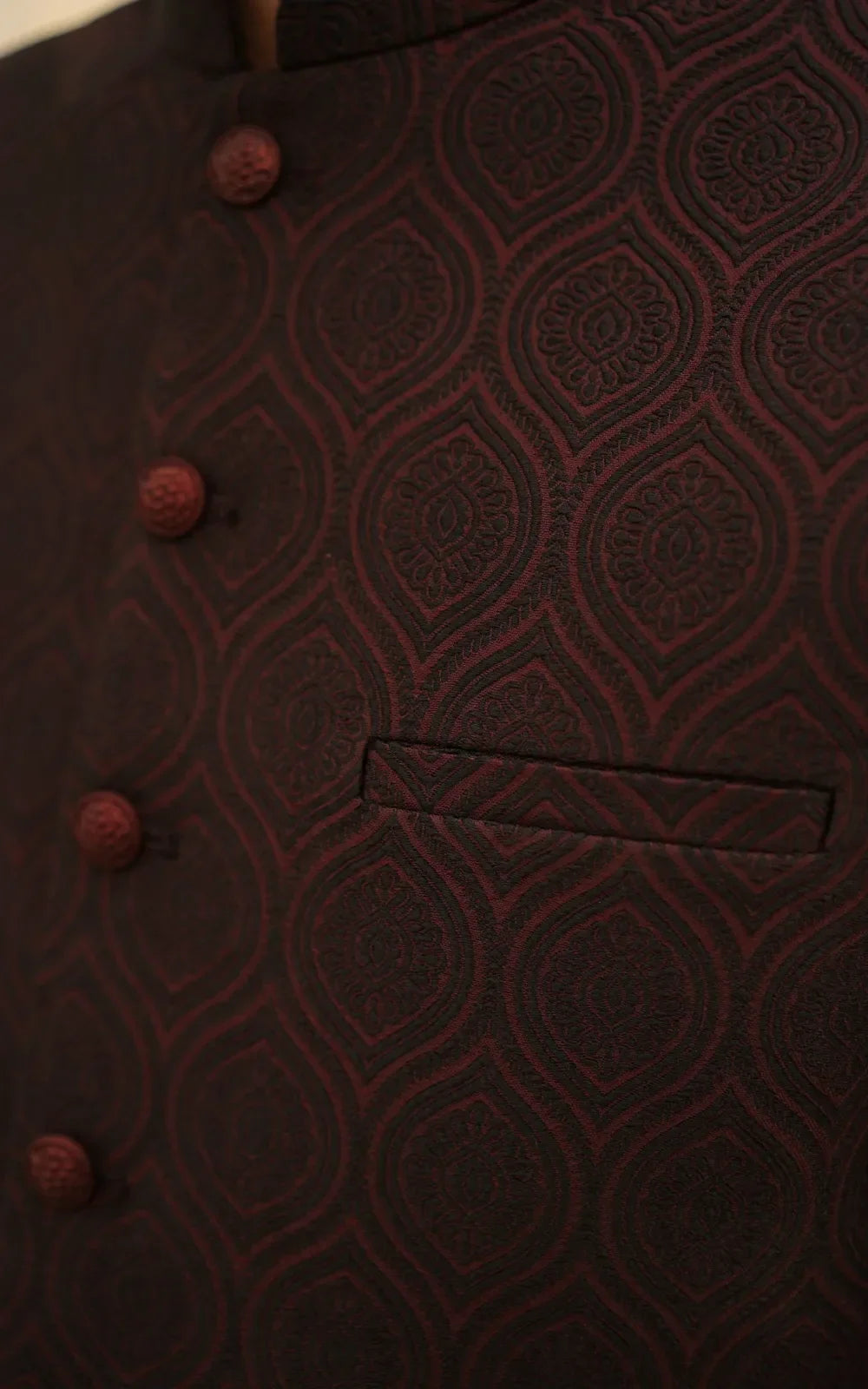 Dark Maroon Waistcoat