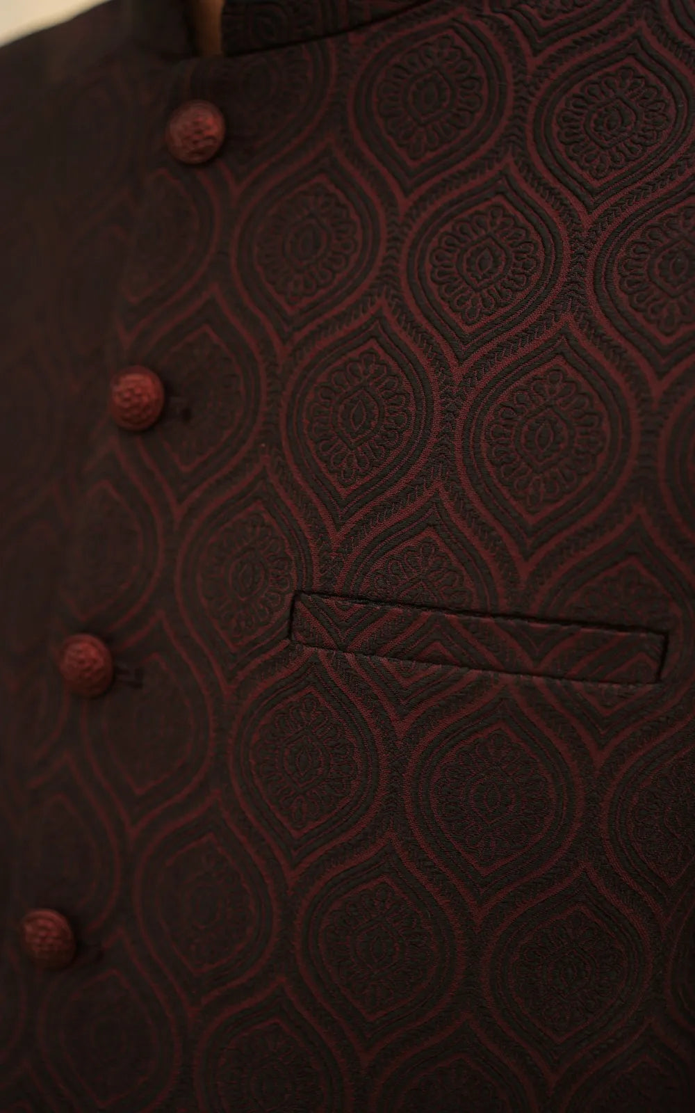 Dark Maroon Waistcoat