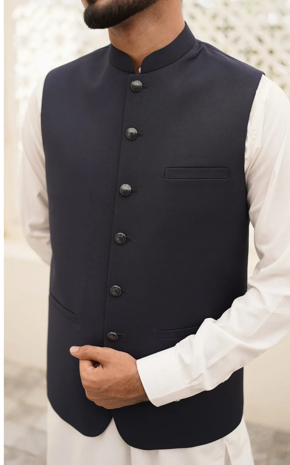 Navy Blue Waistcoat
