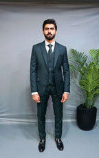 Emerald Regent Three-Piece Formal Suit for Men
