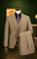 Camel Brown Three Piece Suit Last Option