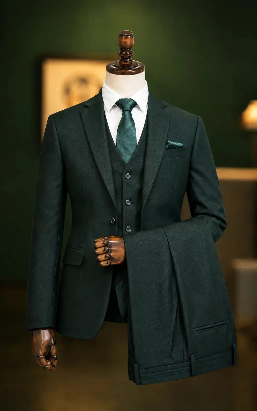 Bottle Green Three Piece Suit Last Option