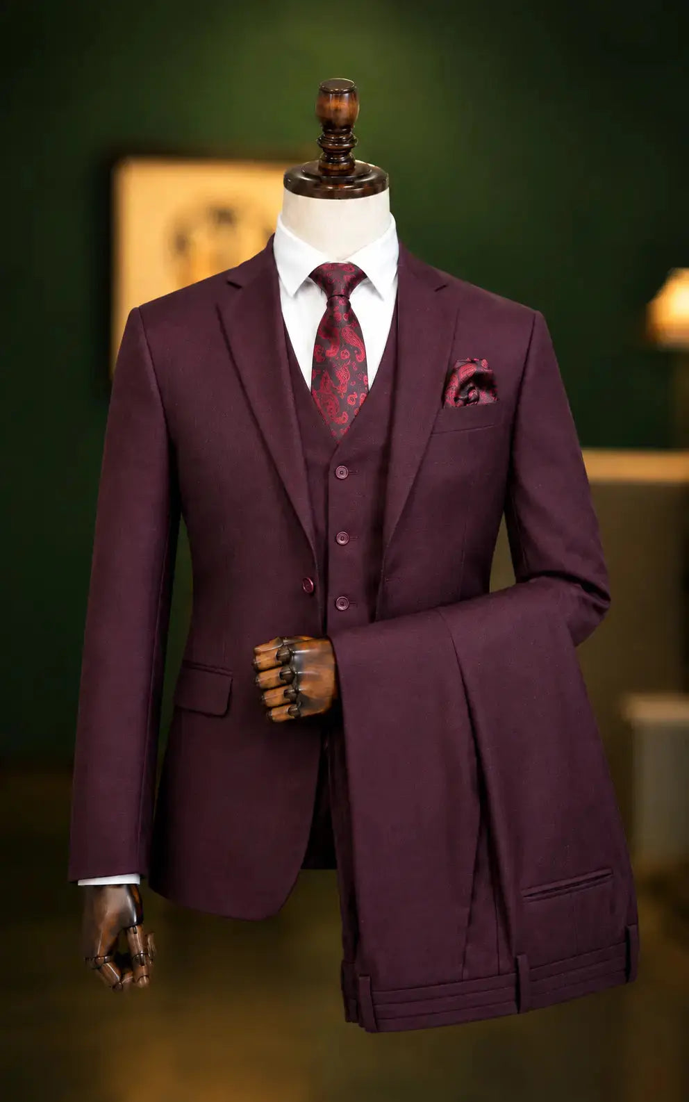 Maroon Three Piece Suit Last Option