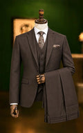 Espresso Brown Three Piece Suit Last Option