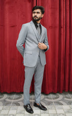 Silver Crest Three Piece Suit