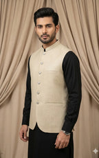 Champagne Beige Waistcoat