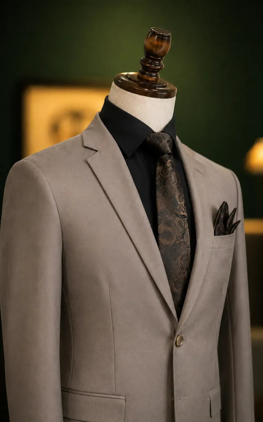 Light Brown 2-Piece Suit