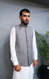 Smoke Grey Tropical Suiting Waistcoat