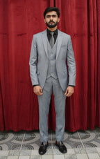 Silver Crest Three Piece Suit