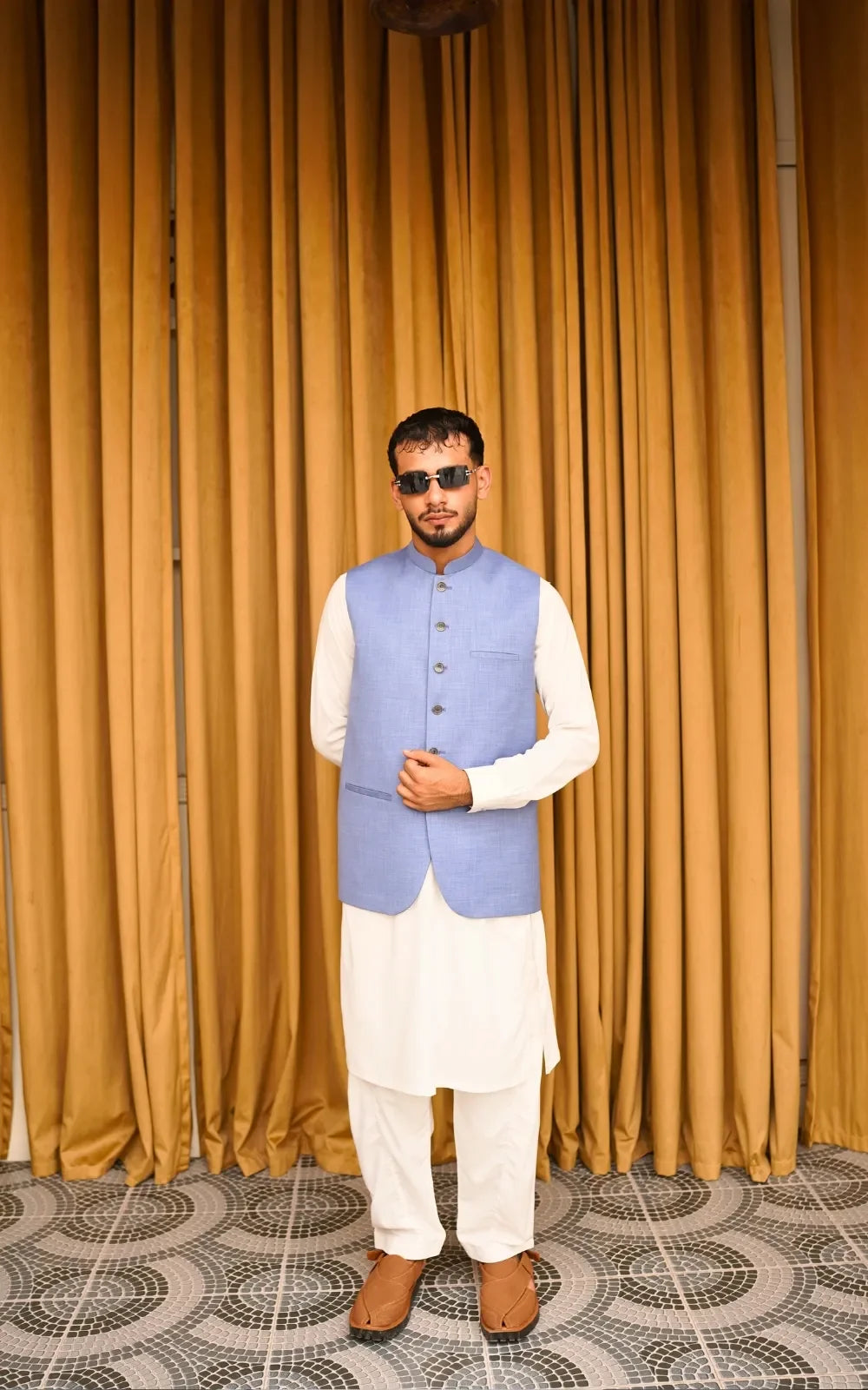 Sky Blue Waistcoat