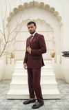 Burgundy Maroon Double Breasted Suit