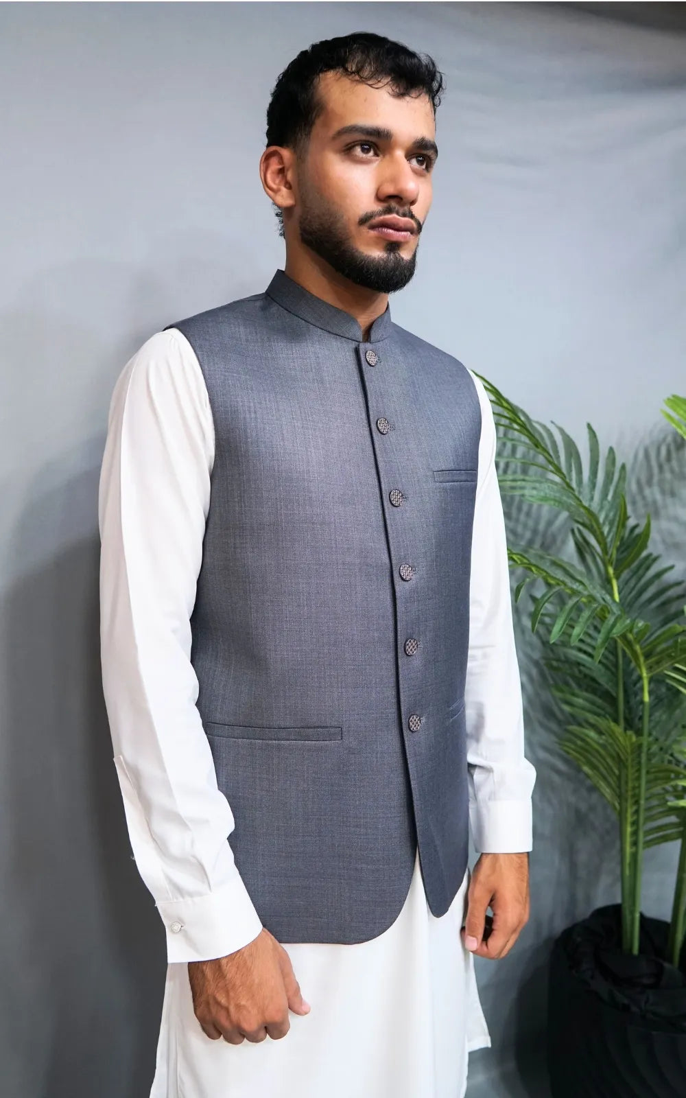 Steel Grey Waistcoat