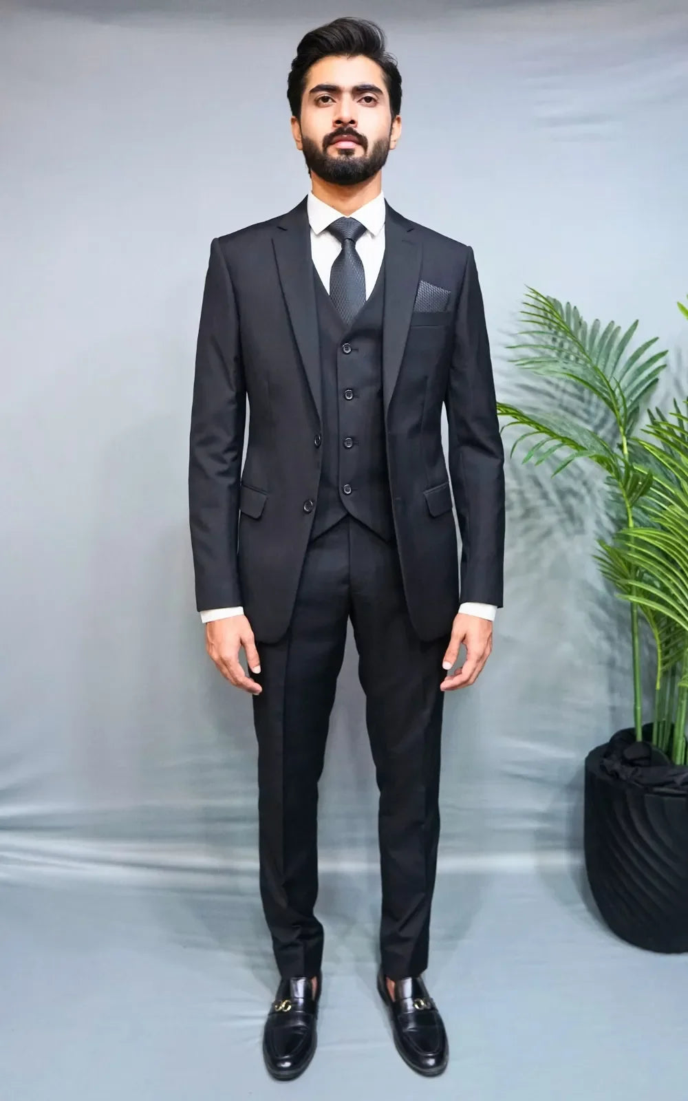 Black Three Piece Suit