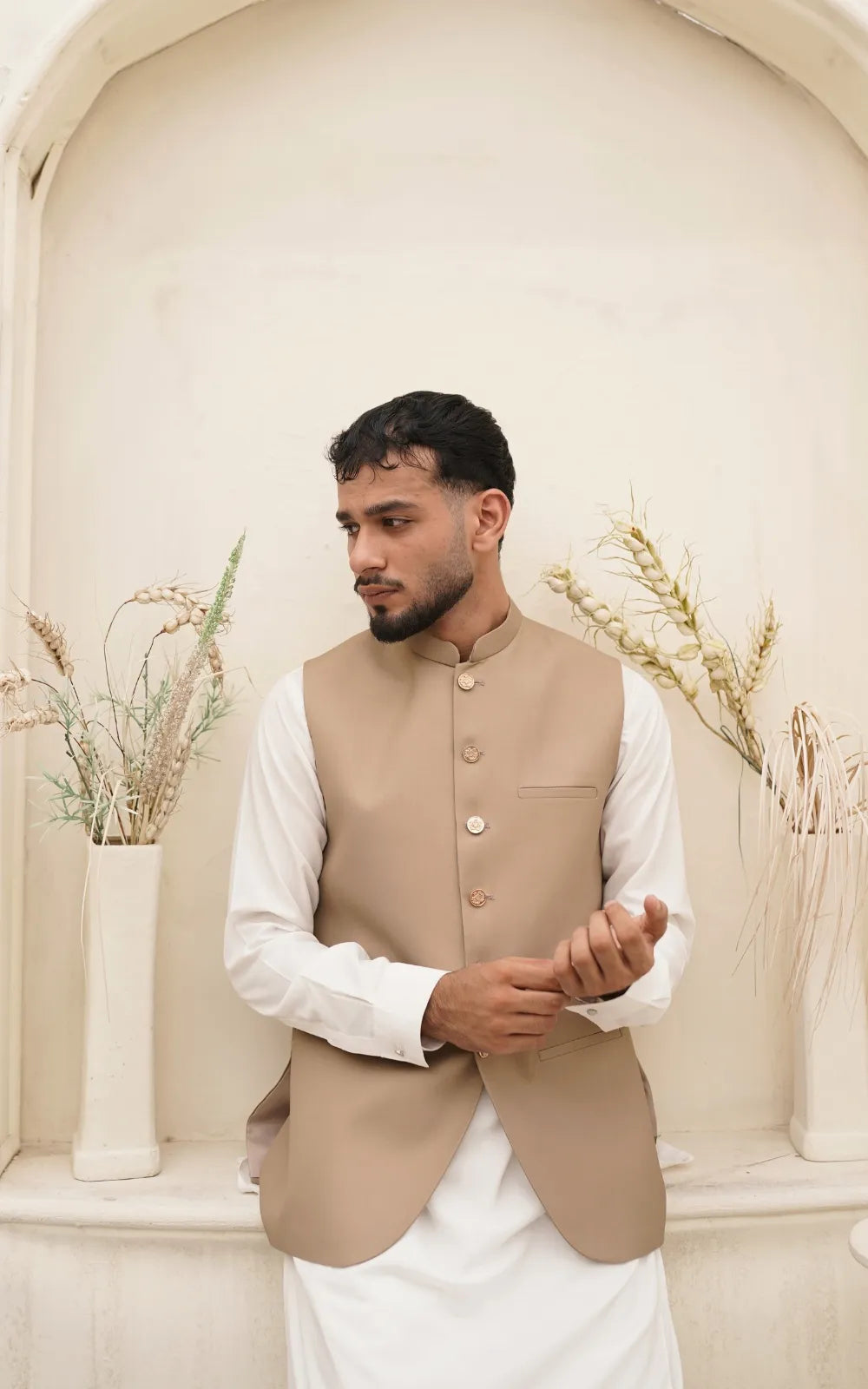 Camel Brown Waistcoat