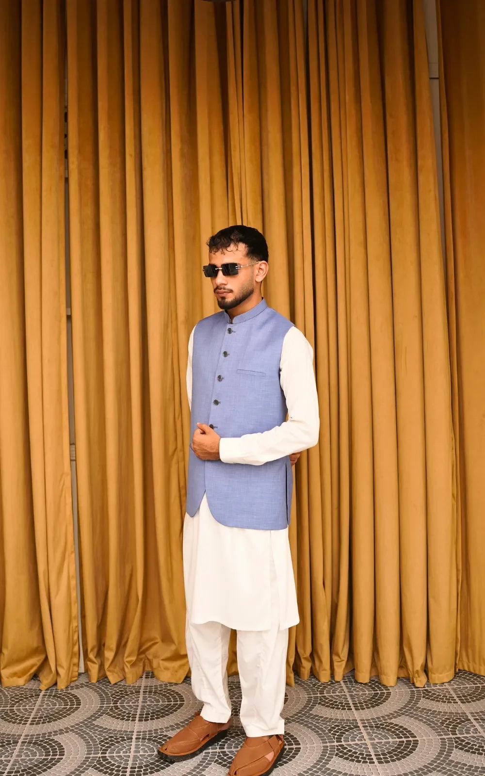 Sky Blue Waistcoat