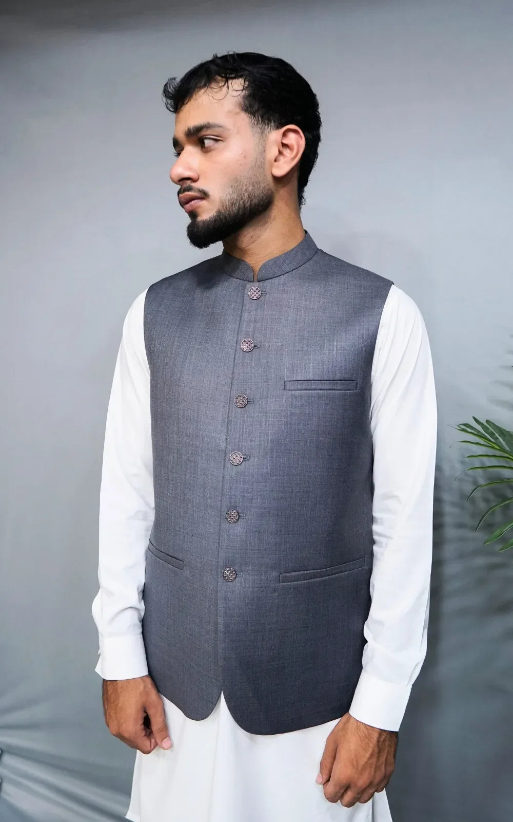 Steel Grey Waistcoat