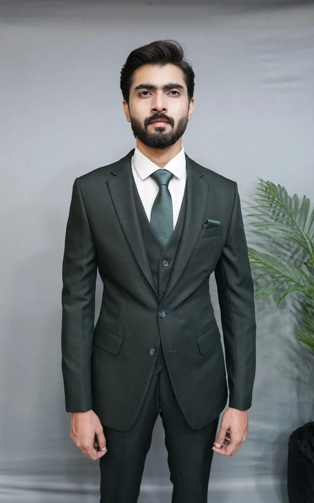 Bottle Green Three Piece Suit
