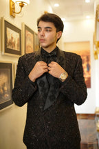 Imperial Noir Hand-Embellished Tuxedo Suit