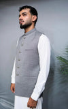 Smoke Grey Tropical Suiting Waistcoat
