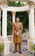 Embroidered Prince Coat with Traditional Suit