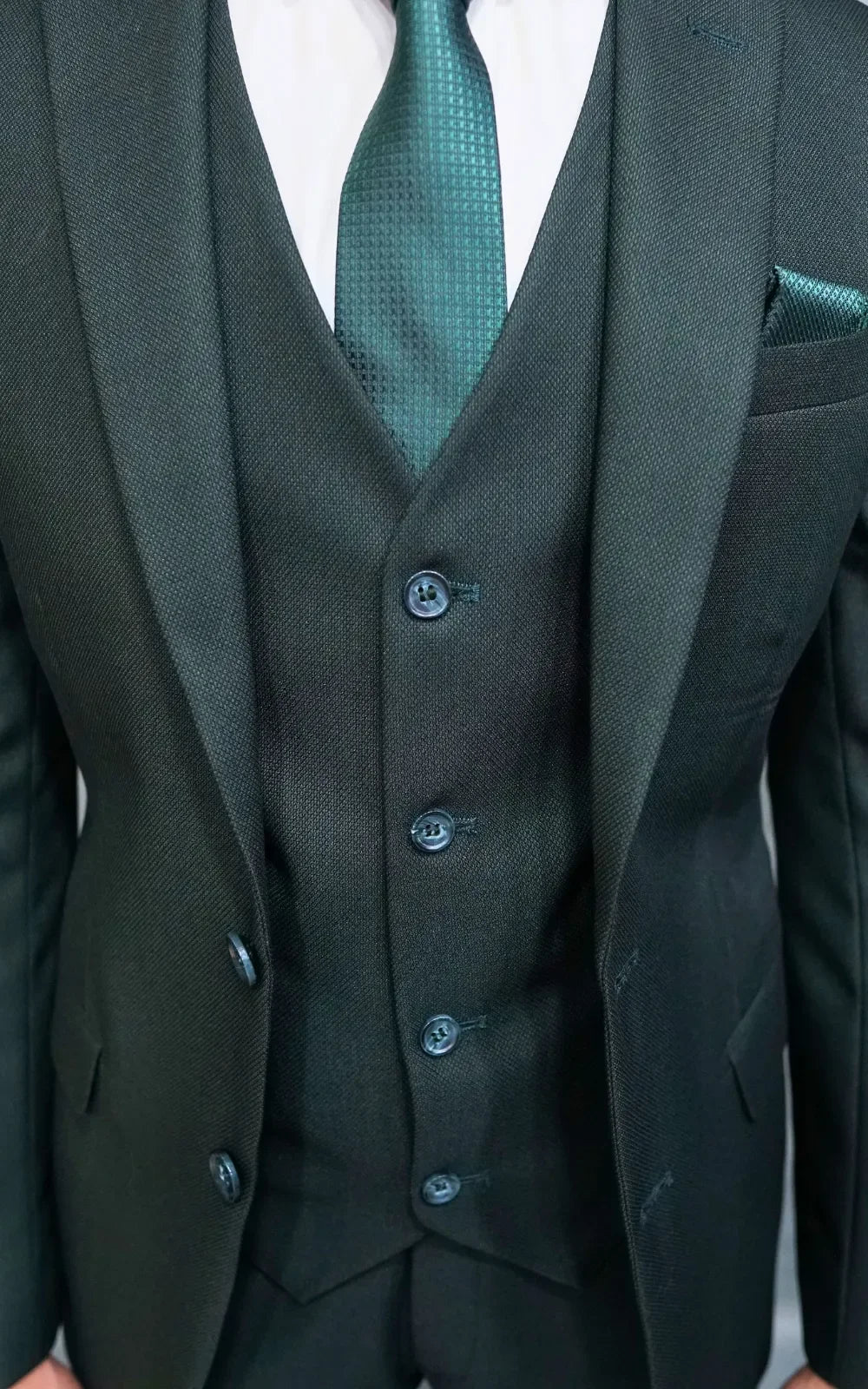 Bottle Green Three Piece Suit
