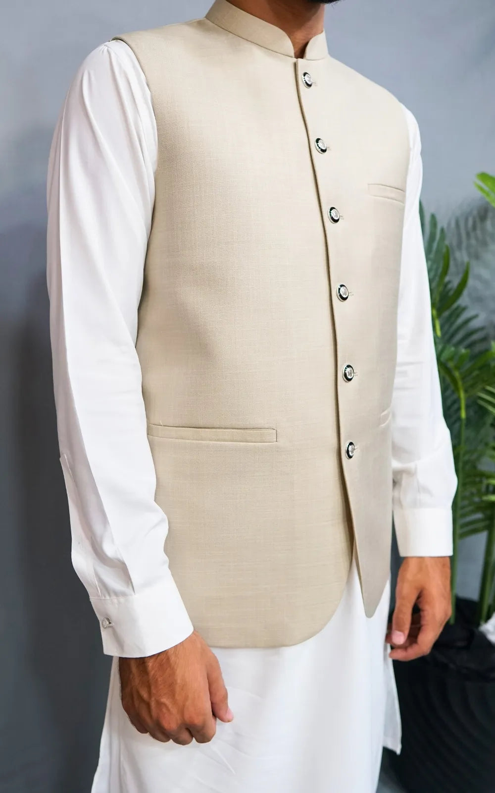 Beige Waistcoat